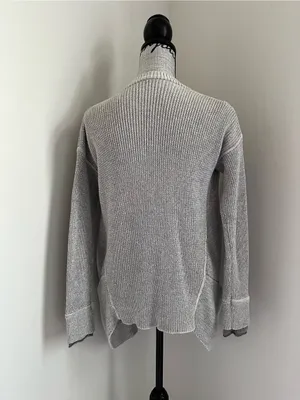 Lululemon grey cotton yarn vestigan oversized fit thumbnail 3