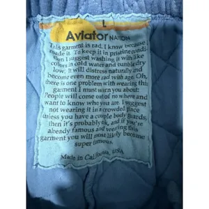 Aviator Nation‎ Quilted Sweatpants Ocean Blue Size Large thumbnail 11