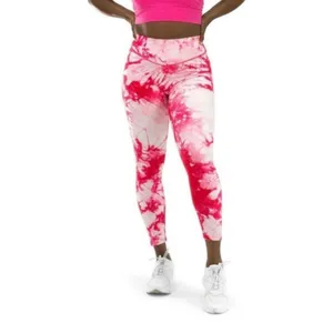 Balance athletica / vitality OG pant white hibiscus pink tie dye leggings size S thumbnail 3