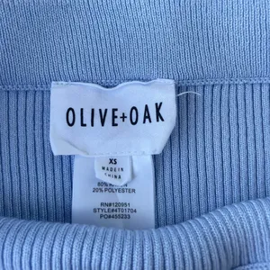 Olive & oak baby blue ribbed midi pencil skirt sz xs thumbnail 6