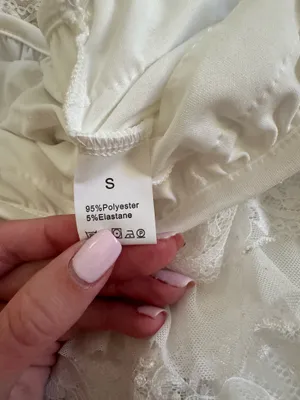 White small lace shorts thumbnail 2