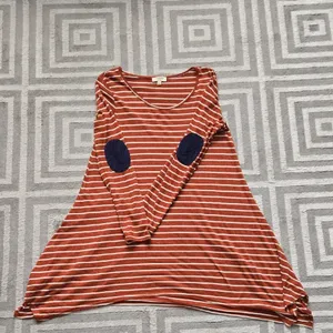 Umgee Orange Asymmetrical Long Sleeve Tunic thumbnail 4