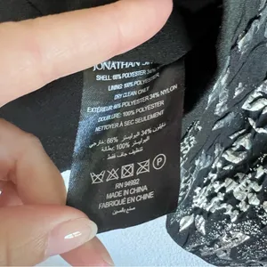 Jonathan Simkhai Taylor Wrap‎ Top Metallic Black Size 12 thumbnail 6