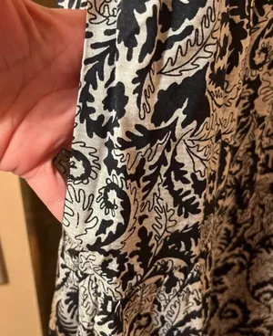 NWT Maeve Marya Tiered Midi Dress in Black Botanical Print thumbnail 8