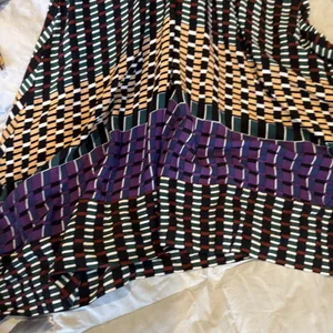 Maeve For Anthropologie Knee Length Dress Black Multi Color Long Sleeved Size 10 thumbnail 11