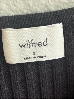 Wilfred Merino Wool Black Crop Tank Top thumbnail 5
