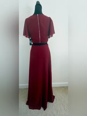 Lulus-Garden Bliss Burgundy Cutout Maxi Dress thumbnail 5