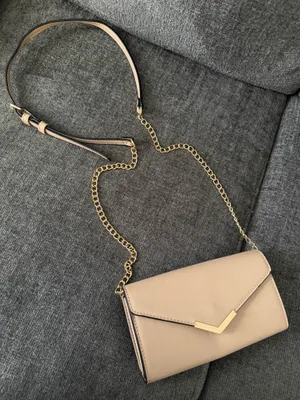 Beige Adjustable Crossbody Clutch Tan thumbnail 1