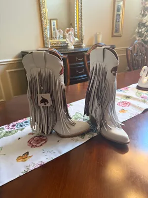 V by Vaccari western boots White Size 7.5 thumbnail 2