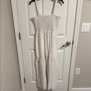 Papermoon Ivory/White Textured Maxi Dress thumbnail 3