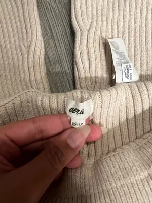 Aerie Cream Ribbed Flare Pants XS thumbnail 3