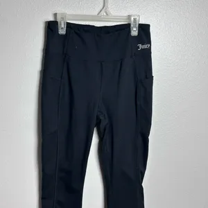 Juicy Couture Sport Women Black Yoga‎ Activewear Athletic Capri leggings size M thumbnail 6