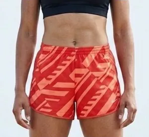Nike Dri-FIT Running Shorts Red Orange Geometric Graphic Print Size Small thumbnail 1