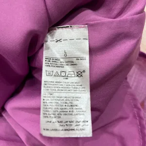 Old Navy Womens Large Purple Red Tropical Leaf Tiered Maxi Dress Smocked Back thumbnail 8