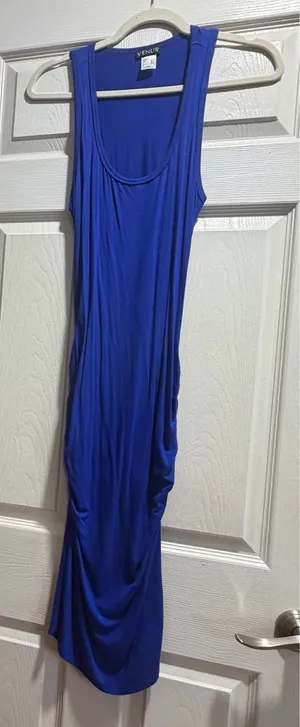 Venus Ruched Bodycon Dress blue M thumbnail 1