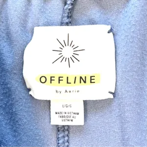 Aerie Offline Blue After Party Velour Joggers Large thumbnail 10