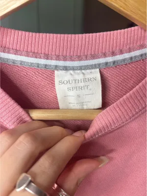Pink Long Sleeve Sweater Size Small Southern Spirit thumbnail 3