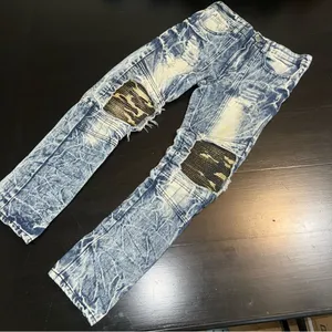 Encrypted Distressed‎ Blue Jeans Size 12 thumbnail 1