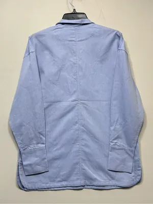 Martha Stewart women’s the relaxed classic fit Light Blue Button-Down Shirt NWT thumbnail 4