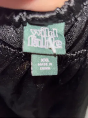 Wild Fable Black Satin Slip Dress Size XXL thumbnail 4