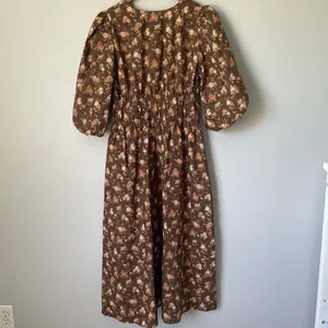 Tuckernuck Rosewood Chintz Marlena Floral Brown Boho Midi Dress Size Medium thumbnail 2