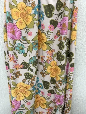 Vtg Floral Slip Dress XS Y2K Retro 70s Inspired Boho Festival Midi Hippie Garden thumbnail 12