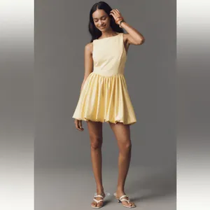 Anthropologie Maeve Boat-Neck Bubble Mini Dress thumbnail 3