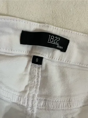 1822 Denim White High-Rise Skinny Jeans Size 8 Like New Condition thumbnail 7