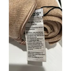 Brand New Chicos‎ Hint of Cashmere Gift Set Travel Wrap Sleep Eye Mask tan color thumbnail 3
