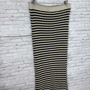 Altar’d State Knit Horizontal Stripe Maxi Skirt thumbnail 3