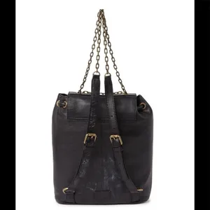 Frye Jade Studded Leather Backpack, ADJUSTABLE Chain/Leather Strap,‎ Black, NWT thumbnail 5