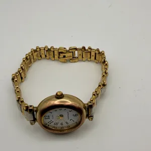 Elegant Vintage Timex Essentials Women's Two-Tone Oval Watch Working New Battery thumbnail 3