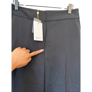 Quince Stretch Crepe Classic Trouser Pants Black Size 8 NWT thumbnail 11