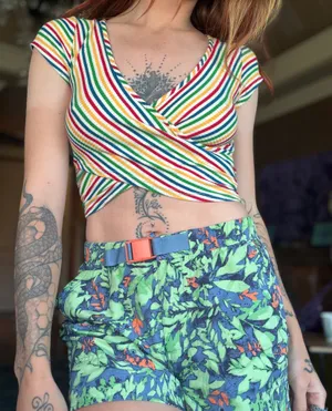 Striped Crop Top Multiple thumbnail 3