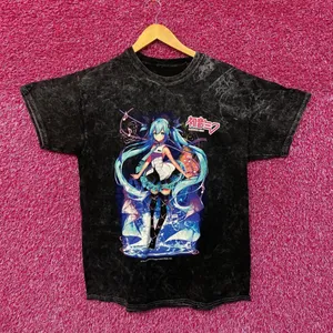 Hatsune Miku Vocaloids Virtual Anime Electropop Tee L thumbnail 1