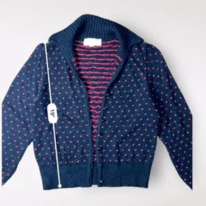 Brenda French For‎ French Rags Vintage Patterned Collared Sweater Size S thumbnail 3
