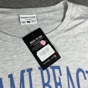 Where I'm From Miami Beach Yacht Club Woman’s Cropped Shirt CropTop Size Large thumbnail 4