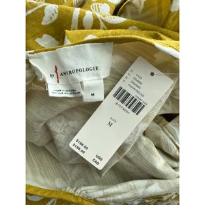 Anthropologie Somerset Wide Leg Jumpsuit in Chartreuse Pockets Size‎ Medium thumbnail 13