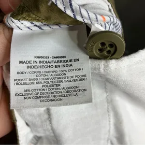 Nike cuffed shorts olive‎ green women’s size 8 casual summer neutral thumbnail 3