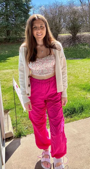 Blue Blush Floral Bandana Top thumbnail 10