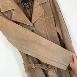 VTG OUTBROOK Suede Leather Jacket Tan L Size L thumbnail 6