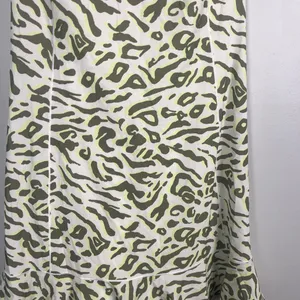 Offline by Aerie ruffle animal print athletic dress size XXL white green thumbnail 3