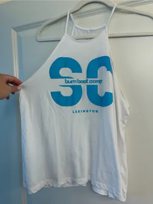 Burn boot camp tank top White thumbnail 2