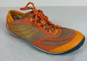 Merrell Women's Barefoot Run Pace Glove Lychee Water Resistant Orange Sneakers 8 thumbnail 1