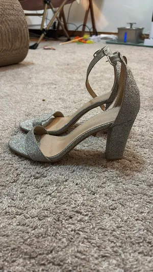 Glitter Heels Silver Size 8 thumbnail 3