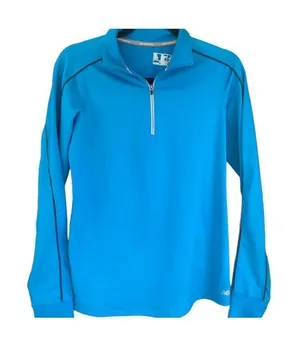 New Balance sky blue 1/4 zip runners/golf long sleeve size medium womens thumbnail 1