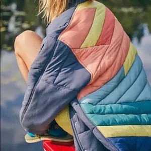 NEW Free People Movement Midnight Moon Puffer Bomber Jacket Size XS thumbnail 2