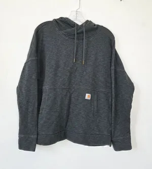 Carhartt Green Hoodie Women's Lightweight Comfy Dark Moss Green Large Outdoor thumbnail 1
