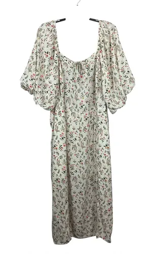 Old Navy Floral Smocked Back Puff Sleeve Size 3X thumbnail 1