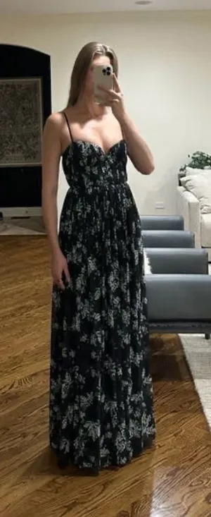 Sau Lee Georgina Gown Black Floral UK4/US0 thumbnail 1